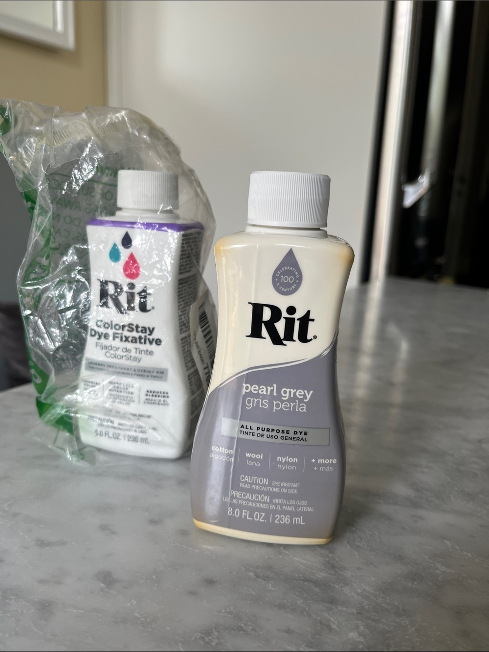 Rit Pearl Grey All-Purpose Dye and ColorStay Dye Fixative